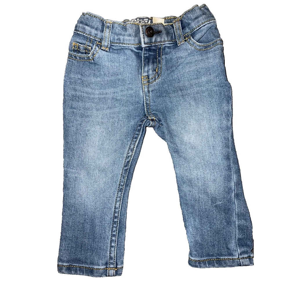 OshKosh‎ B'gosh Kids Blue Jeans Skinny Fit 6-9 Months Elastic Waist Baby Toddler